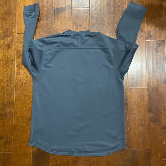 Nike Athletic Vintage Y2K Dark Gray L/S Polyester Top Running Men's Size XXL - Picture 4 of 7